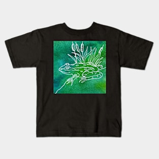 Watercolor frog Kids T-Shirt